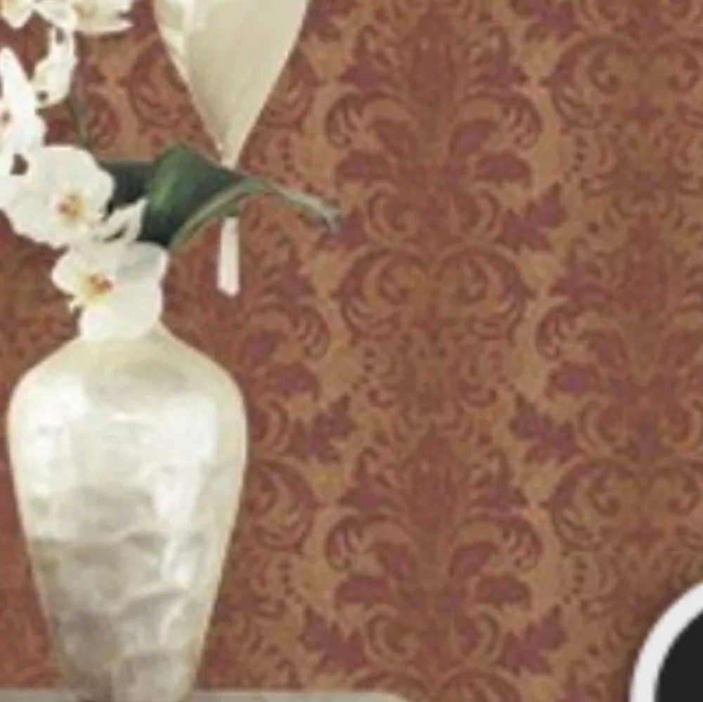 4 Rolls Of Damask Wallpaper
